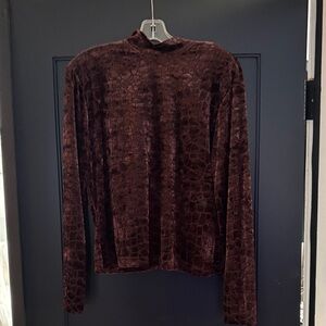 Elegant Brown Velvet Women's Jacket